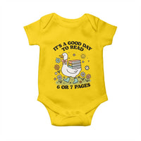 It’s A Good Day To Read 6 or 7 Pages Baby Onesie Funny Six Seven Teacher Book Lover - Wonder Print Shop