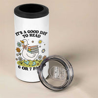 It’s A Good Day To Read 6 or 7 Pages 4 in 1 Can Cooler Tumbler Funny Six Seven Teacher Book Lover - Wonder Print Shop