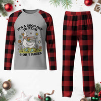 It’s A Good Day To Read 6 or 7 Pages Plaid Pajama Set Funny Six Seven Teacher Book Lover - Wonder Print Shop