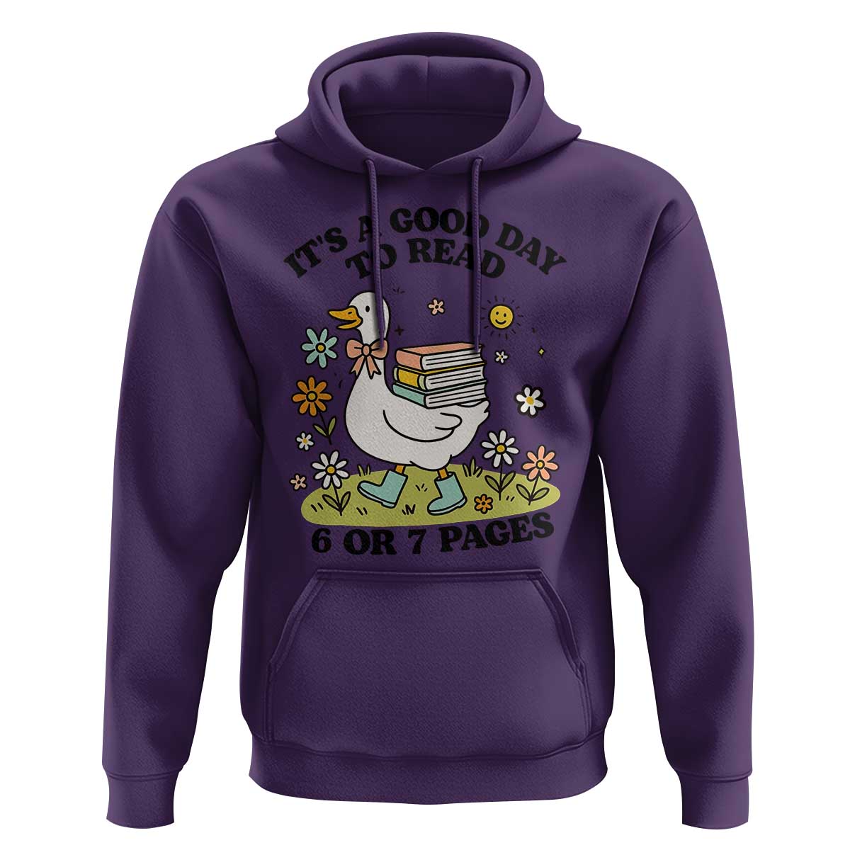 It’s A Good Day To Read 6 or 7 Pages Hoodie Funny Six Seven Teacher Book Lover - Wonder Print Shop