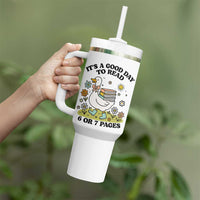 It’s A Good Day To Read 6 or 7 Pages Tumbler With Handle Funny Six Seven Teacher Book Lover - Wonder Print Shop