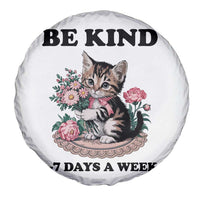 Be Kind 6 7 Days a Week Spare Tire Cover Funny Six Seven Cat Teacher Meme - Wonder Print Shop