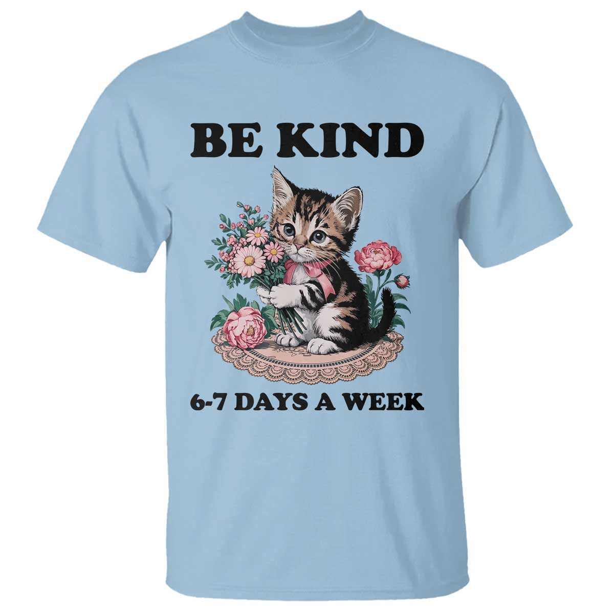 Be Kind 6 7 Days a Week T Shirt Funny Six Seven Cat Teacher Meme - Wonder Print Shop