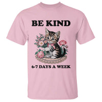 Be Kind 6 7 Days a Week T Shirt Funny Six Seven Cat Teacher Meme - Wonder Print Shop