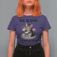 Be Kind 6 7 Days a Week T Shirt For Women Funny Six Seven Cat Teacher Meme - Wonder Print Shop