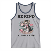 Be Kind 6 7 Days a Week Tank Top Funny Six Seven Cat Teacher Meme - Wonder Print Shop