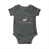 Hard Fought Hallelujah Baby Onesie Christian Bible Verse Faith - Wonder Print Shop