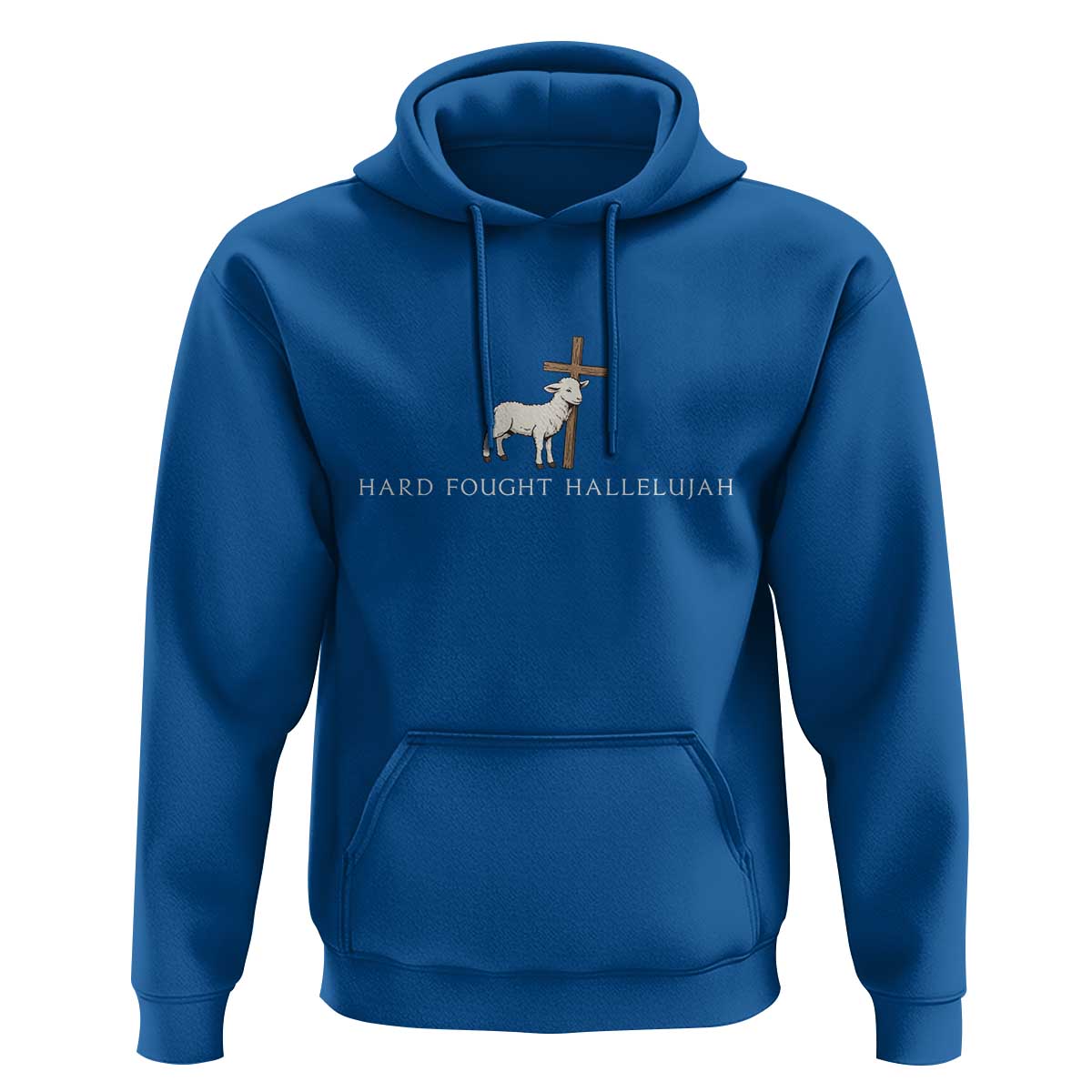 Hard Fought Hallelujah Hoodie Christian Bible Verse Faith - Wonder Print Shop