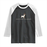 Hard Fought Hallelujah Raglan Shirt Christian Bible Verse Faith - Wonder Print Shop