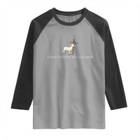 Hard Fought Hallelujah Raglan Shirt Christian Bible Verse Faith - Wonder Print Shop