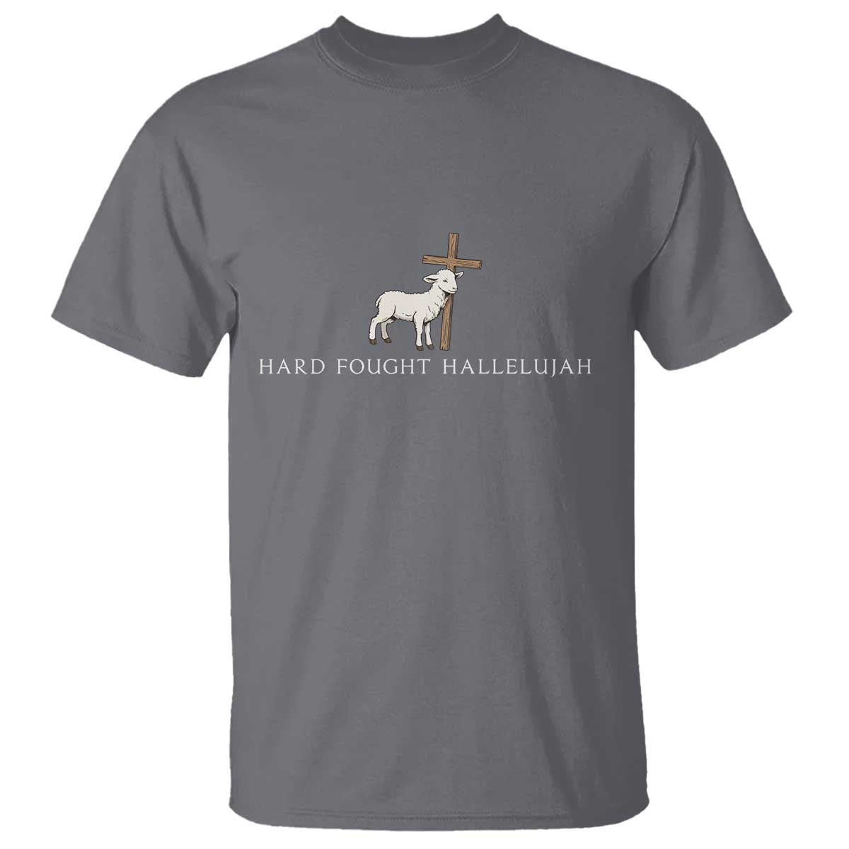 Hard Fought Hallelujah T Shirt Christian Bible Verse Faith - Wonder Print Shop