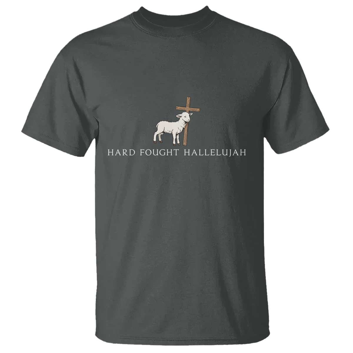 Hard Fought Hallelujah T Shirt Christian Bible Verse Faith - Wonder Print Shop