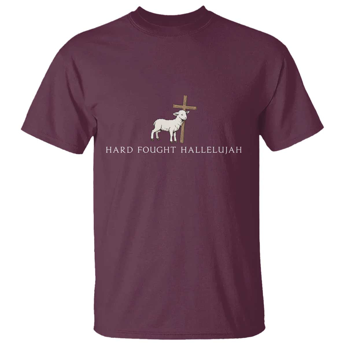 Hard Fought Hallelujah T Shirt Christian Bible Verse Faith - Wonder Print Shop