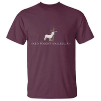 Hard Fought Hallelujah T Shirt Christian Bible Verse Faith - Wonder Print Shop