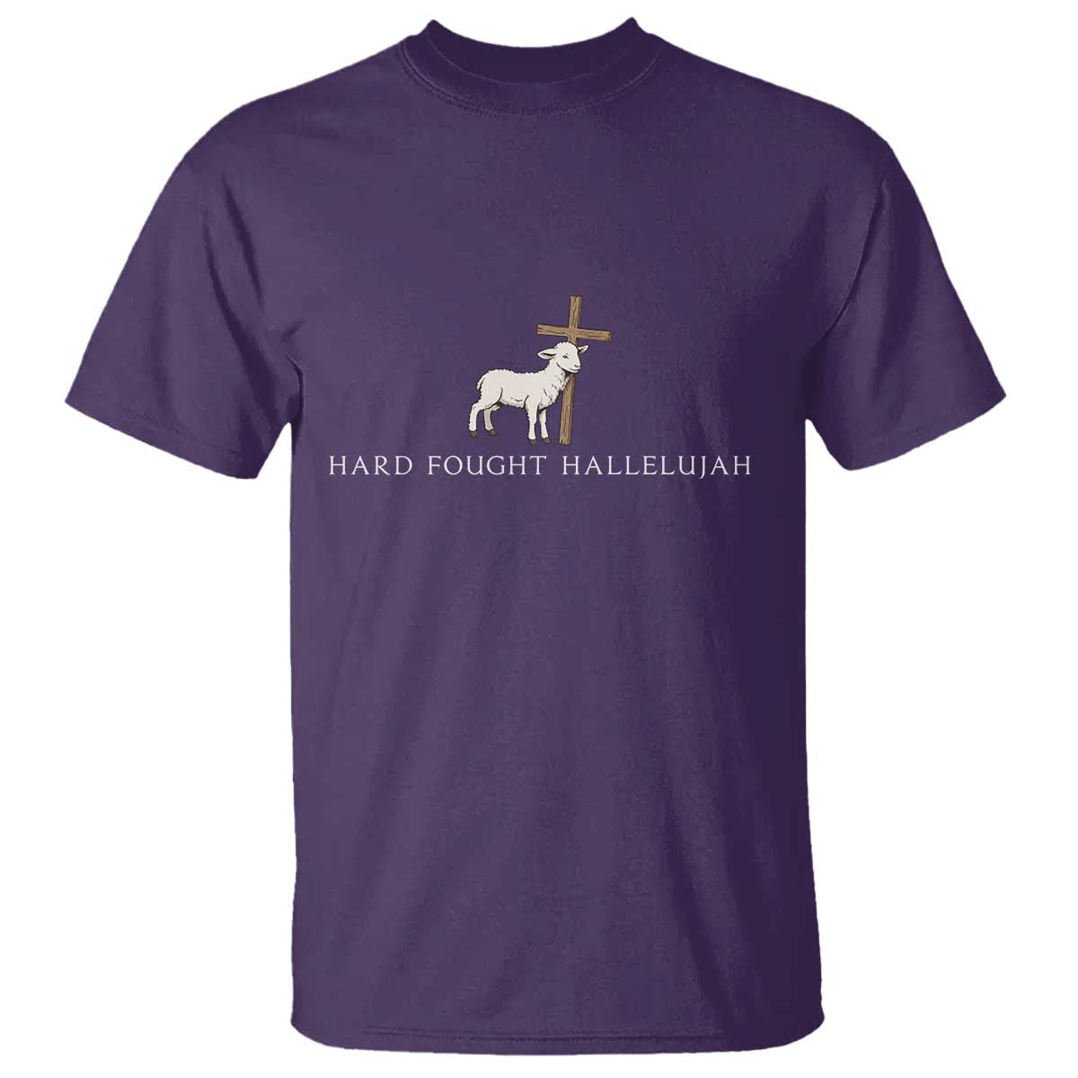 Hard Fought Hallelujah T Shirt Christian Bible Verse Faith - Wonder Print Shop