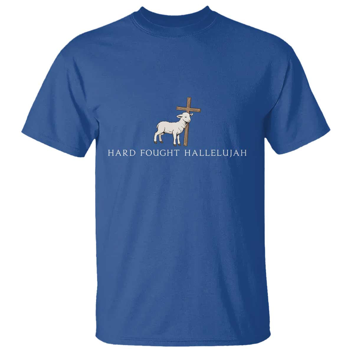 Hard Fought Hallelujah T Shirt Christian Bible Verse Faith - Wonder Print Shop