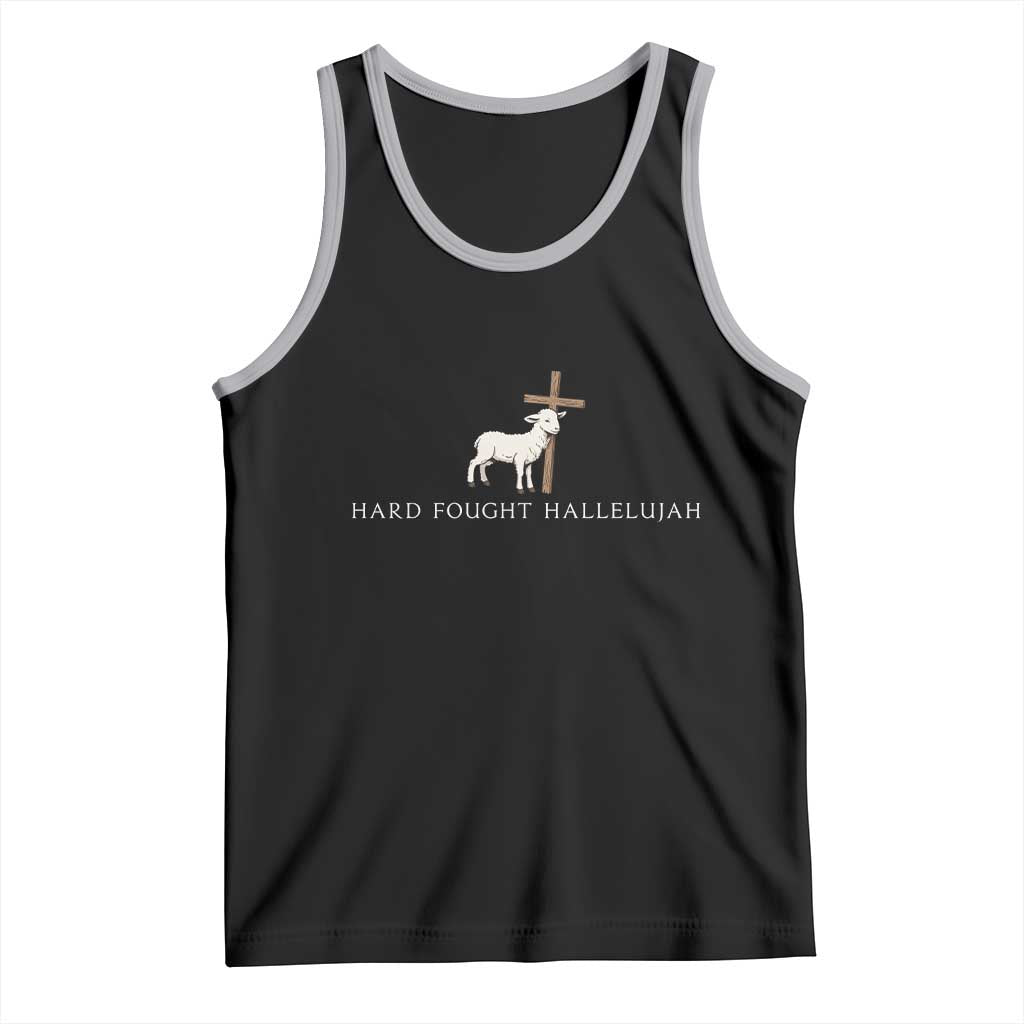 Hard Fought Hallelujah Tank Top Christian Bible Verse Faith - Wonder Print Shop