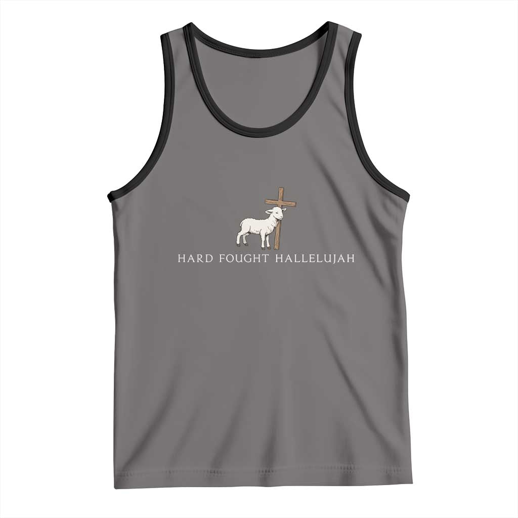 Hard Fought Hallelujah Tank Top Christian Bible Verse Faith - Wonder Print Shop