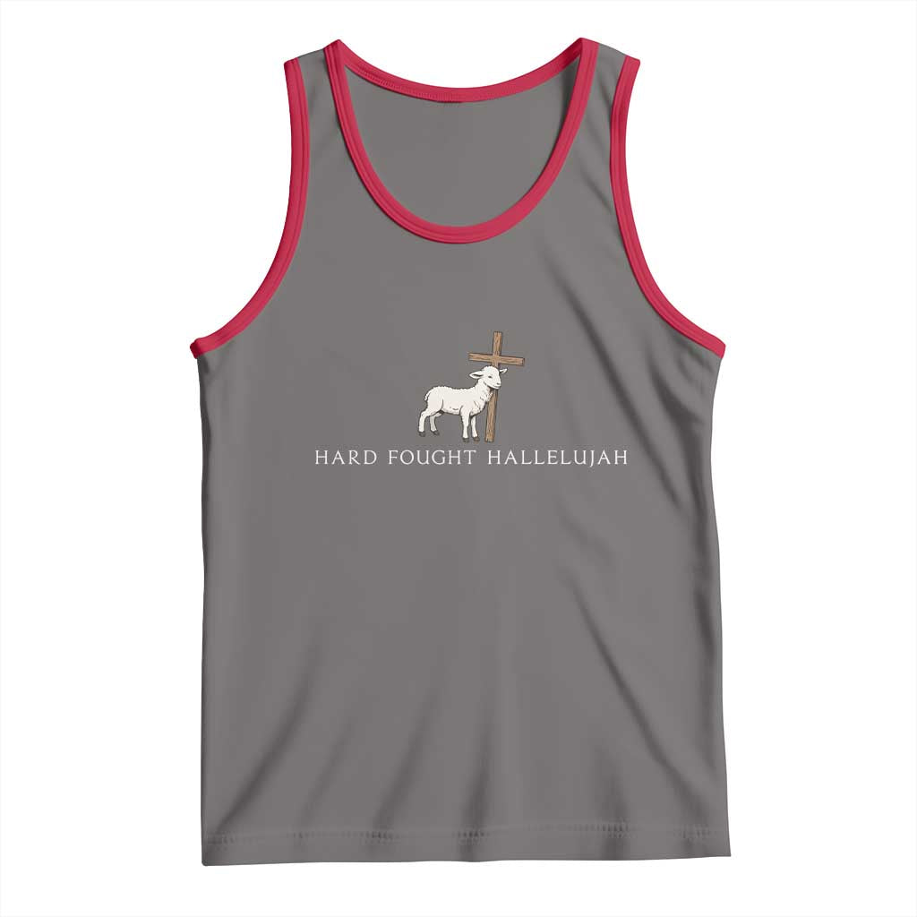 Hard Fought Hallelujah Tank Top Christian Bible Verse Faith - Wonder Print Shop
