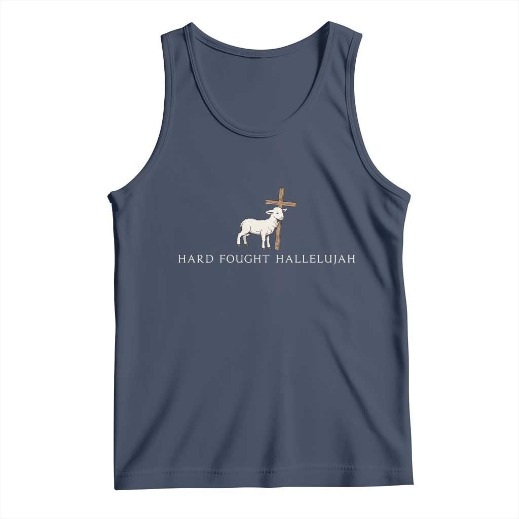 Hard Fought Hallelujah Tank Top Christian Bible Verse Faith - Wonder Print Shop
