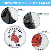 Hard Fought Hallelujah Spare Tire Cover Christian Boxing Gloves Bible Verse Faith - Wonder Print Shop