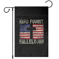 Hard Fought Hallelujah Garden Flag Patriotic Christian Faith American Flag - Wonder Print Shop
