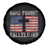 Hard Fought Hallelujah Spare Tire Cover Patriotic Christian Faith American Flag - Wonder Print Shop
