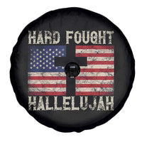 Hard Fought Hallelujah Spare Tire Cover Patriotic Christian Faith American Flag - Wonder Print Shop