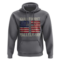 Hard Fought Hallelujah Hoodie Patriotic Christian Faith American Flag - Wonder Print Shop
