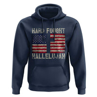 Hard Fought Hallelujah Hoodie Patriotic Christian Faith American Flag - Wonder Print Shop