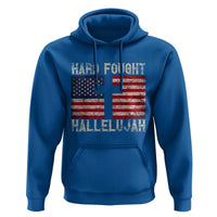 Hard Fought Hallelujah Hoodie Patriotic Christian Faith American Flag - Wonder Print Shop