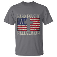 Hard Fought Hallelujah T Shirt Patriotic Christian Faith American Flag - Wonder Print Shop