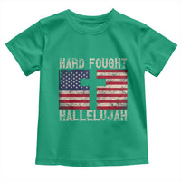 Hard Fought Hallelujah Toddler T Shirt Patriotic Christian Faith American Flag - Wonder Print Shop