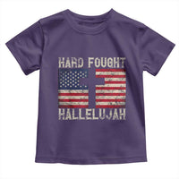 Hard Fought Hallelujah Toddler T Shirt Patriotic Christian Faith American Flag - Wonder Print Shop