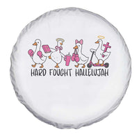 Hard Fought Hallelujah Spare Tire Cover Funny Christian Goose - Wonder Print Shop