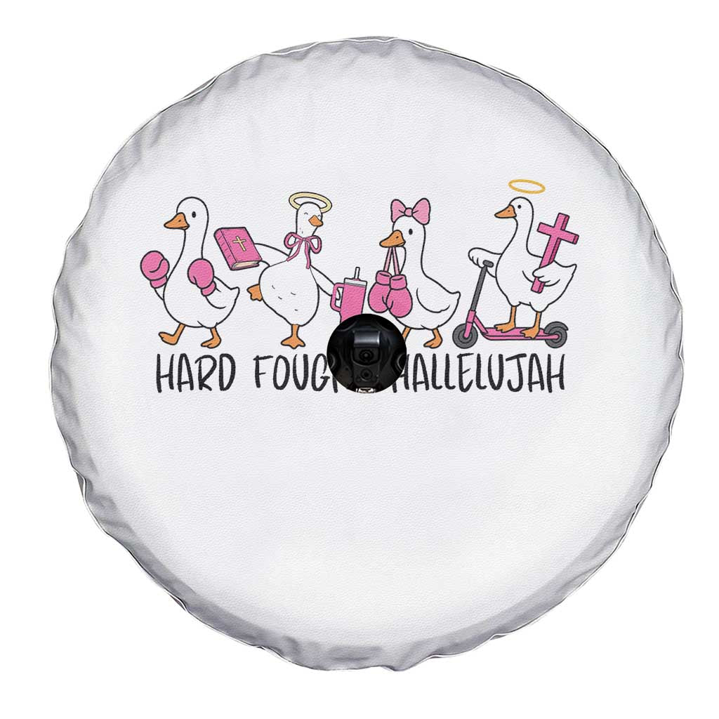 Hard Fought Hallelujah Spare Tire Cover Funny Christian Goose - Wonder Print Shop