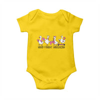 Hard Fought Hallelujah Baby Onesie Funny Christian Goose - Wonder Print Shop