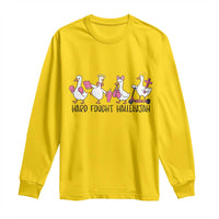 Hard Fought Hallelujah Long Sleeve Shirt Funny Christian Goose - Wonder Print Shop