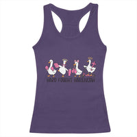 Hard Fought Hallelujah Racerback Tank Top Funny Christian Goose - Wonder Print Shop