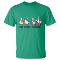 Hard Fought Hallelujah T Shirt Funny Christian Goose - Wonder Print Shop