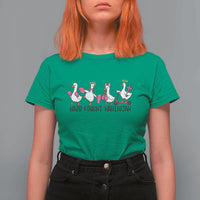 Hard Fought Hallelujah T Shirt For Women Funny Christian Goose - Wonder Print Shop