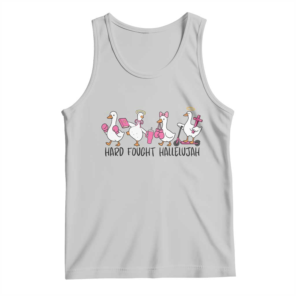 Hard Fought Hallelujah Tank Top Funny Christian Goose - Wonder Print Shop