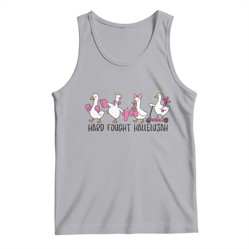 Hard Fought Hallelujah Tank Top Funny Christian Goose - Wonder Print Shop