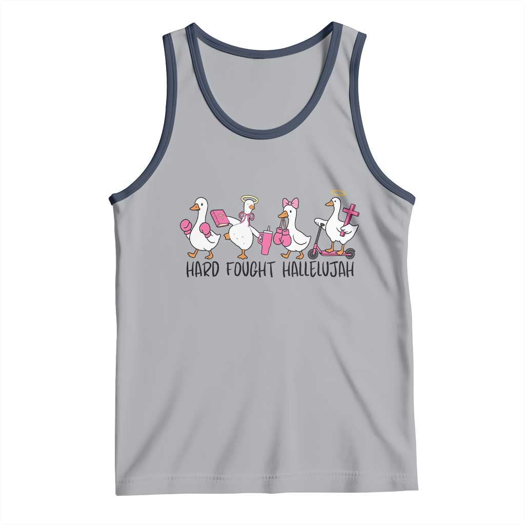 Hard Fought Hallelujah Tank Top Funny Christian Goose - Wonder Print Shop