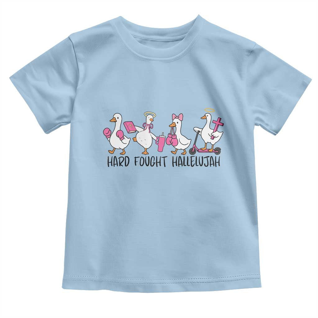 Hard Fought Hallelujah Toddler T Shirt Funny Christian Goose - Wonder Print Shop