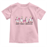 Hard Fought Hallelujah Toddler T Shirt Funny Christian Goose - Wonder Print Shop