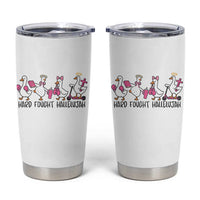 Hard Fought Hallelujah Tumbler Cup Funny Christian Goose - Wonder Print Shop