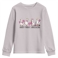 Hard Fought Hallelujah Youth Sweatshirt Funny Christian Goose - Wonder Print Shop