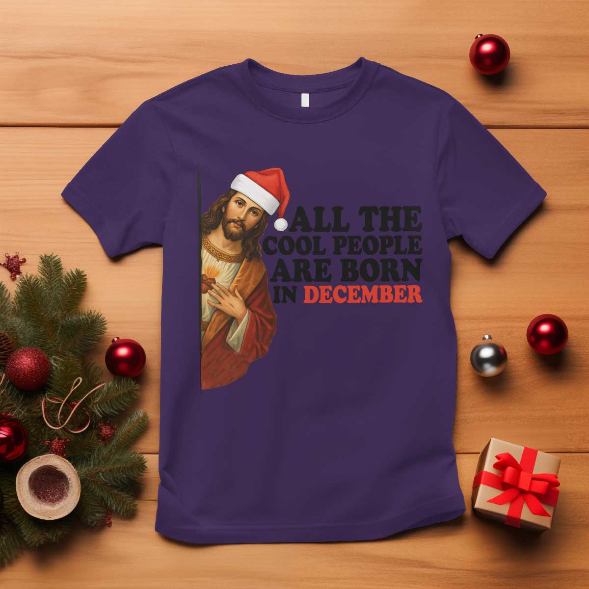Funny December Birthday T Shirt All The Cool People are Born in December - Wonder Print Shop