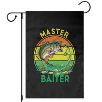 Funny Bass Fishing St Patricks Day Garden Flag Master Baiter